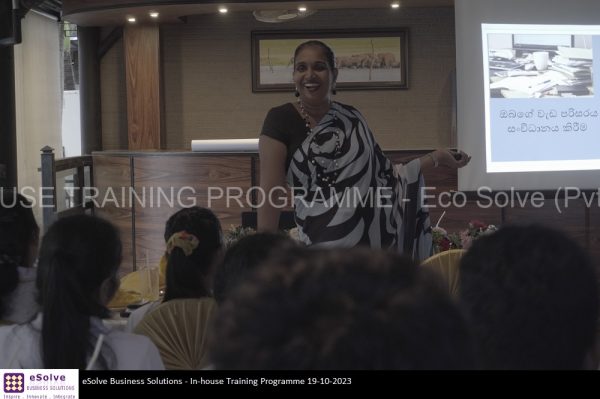 INHOUSE TRAINING PROGRAMME - Eco Solve (Pvt) Ltd.