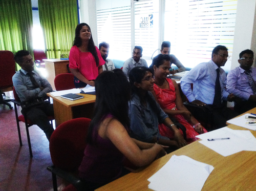 In-house training at Sampath Lanka Micro Finance
