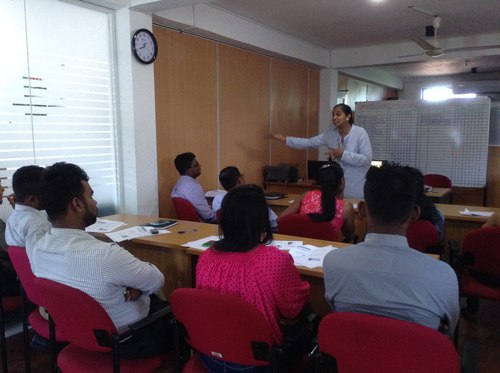 In-house training at Sampath Lanka Micro Finance