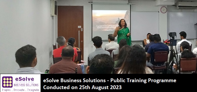 PUBLIC TRAINING WORKSHOP CONDUCTED ON 25TH AUGUST 2023