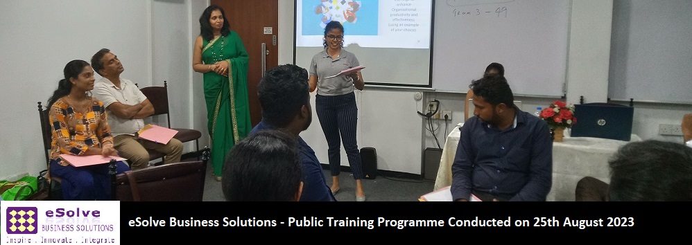 PUBLIC TRAINING WORKSHOP CONDUCTED ON 25TH AUGUST 2023